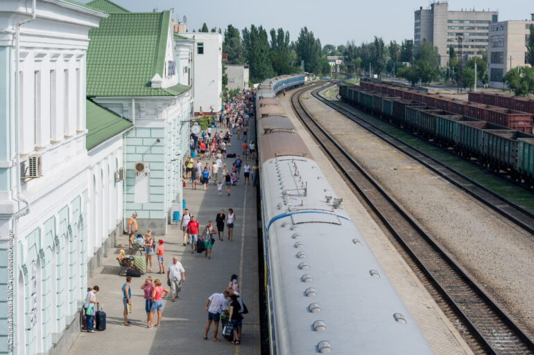 ЖД-вокзал в Бердянске