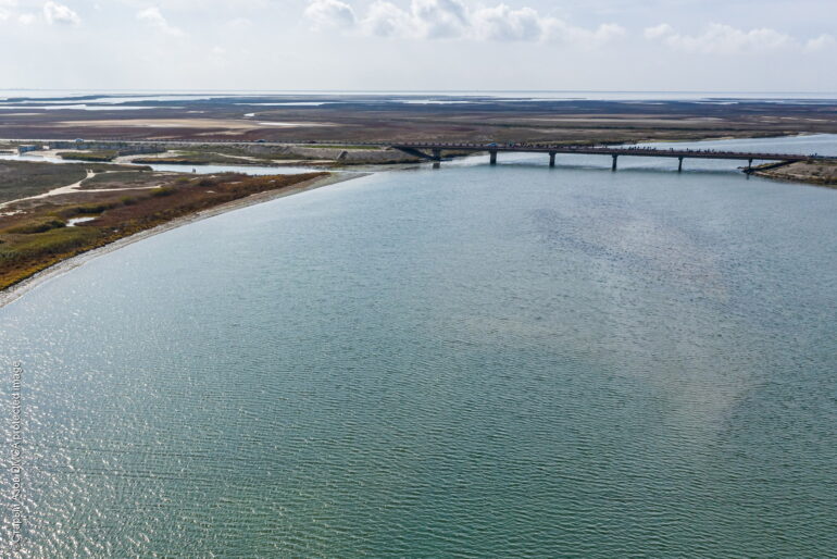 Мост из Геническа на Арабатскую Стрелку